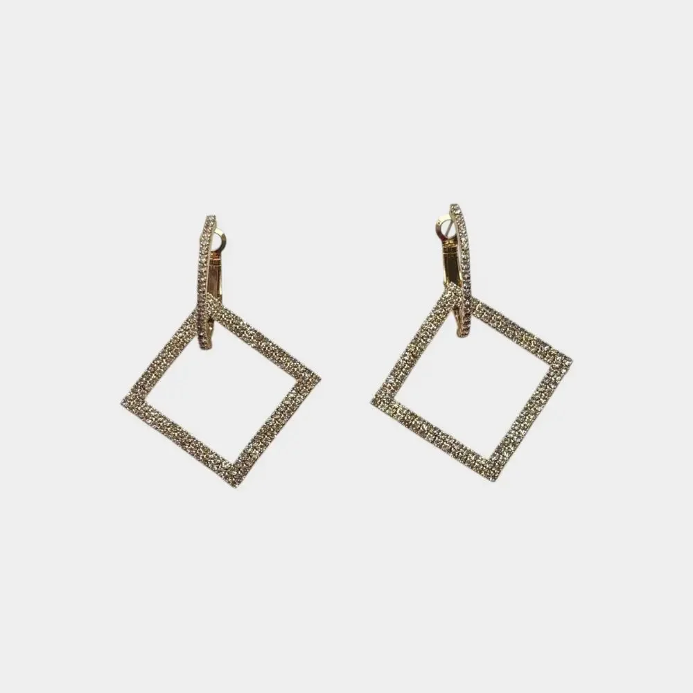 Square Dangle Night Out Earring - Picture 5 of 8